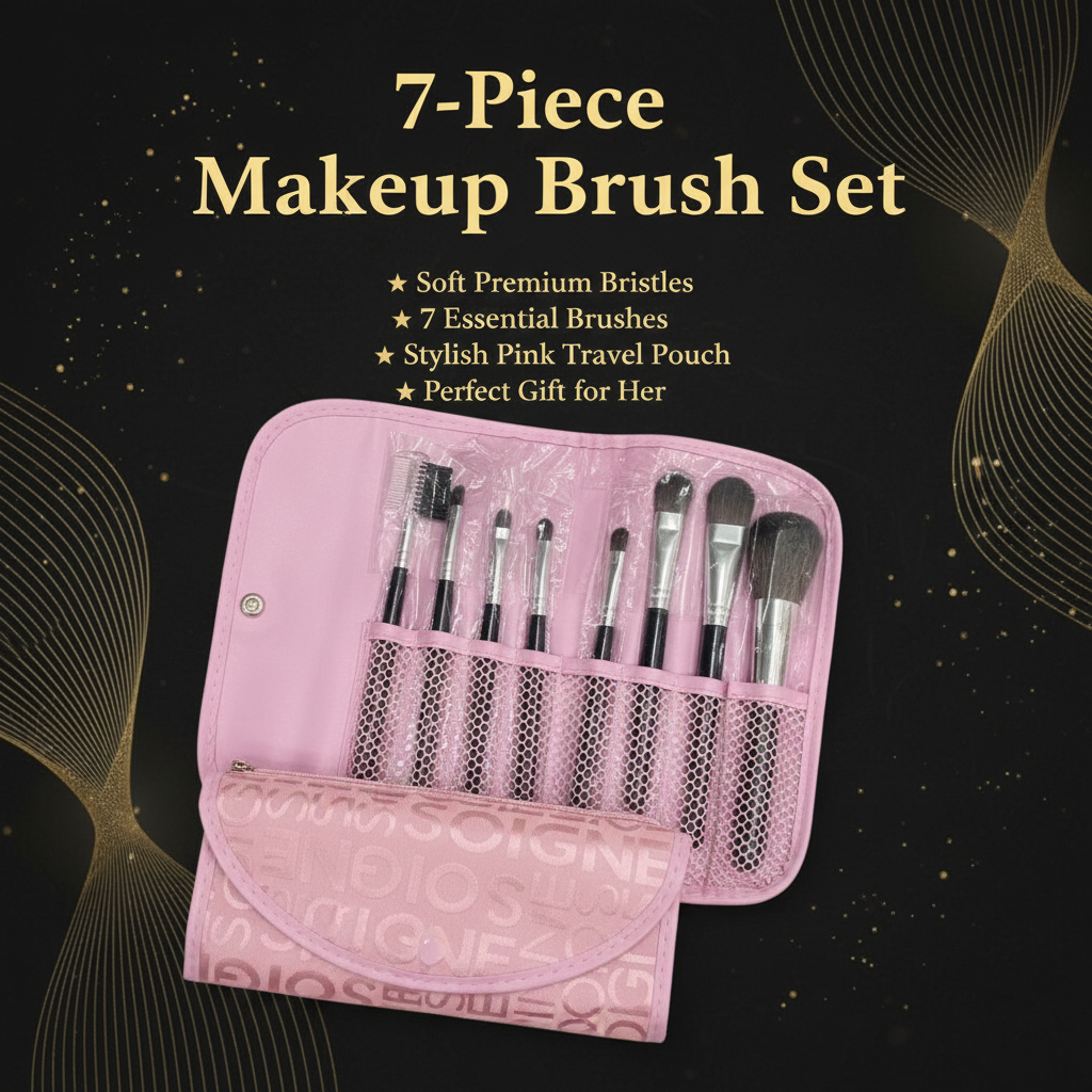 Makeup Brush Set Description Banner