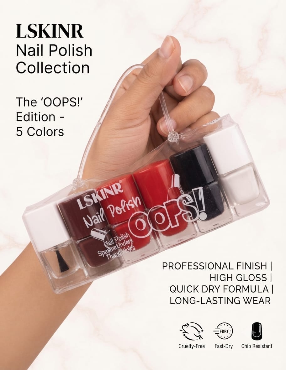 LSKINR OOPS! Edition Nail Polish Collection 5 Colors