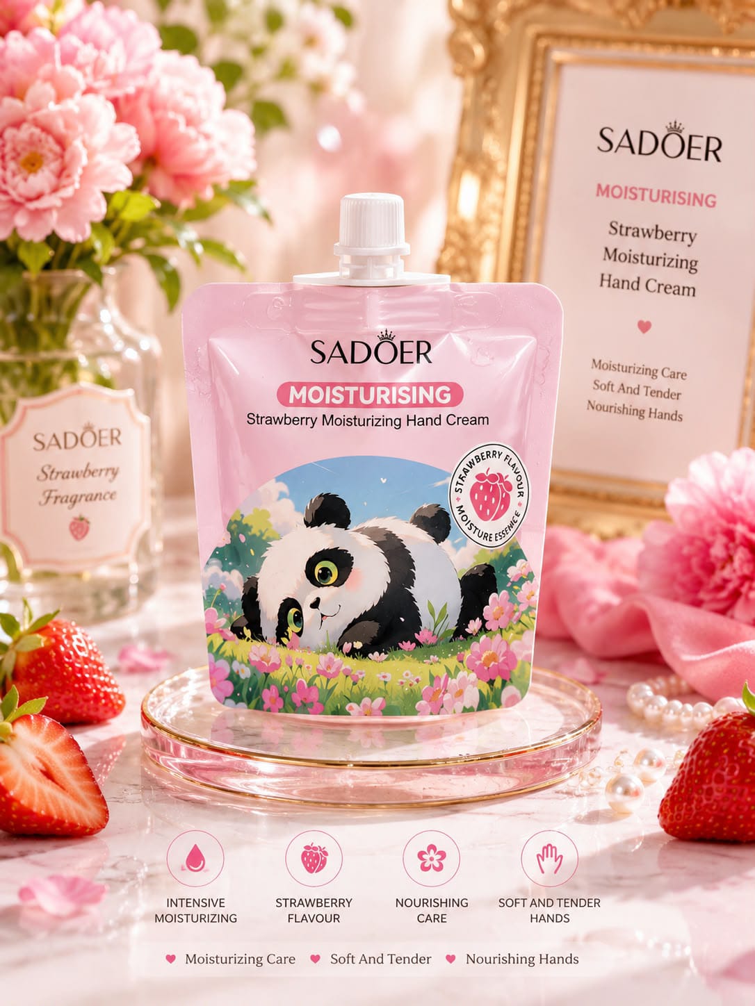 SADOER Strawberry Moisturizing Hand Cream
