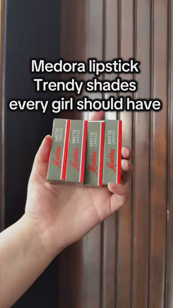 Medora Matte Lipstick - Complete Set of 4 Trendy Restocked Shades Bundle