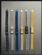 Executive Crown Link Chain Bracelet for Men – Luxury Stainless Steel Wristband 👑