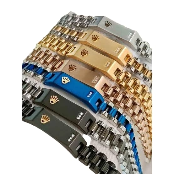 Executive Crown Link Chain Bracelet for Men – Luxury Stainless Steel Wristband 👑