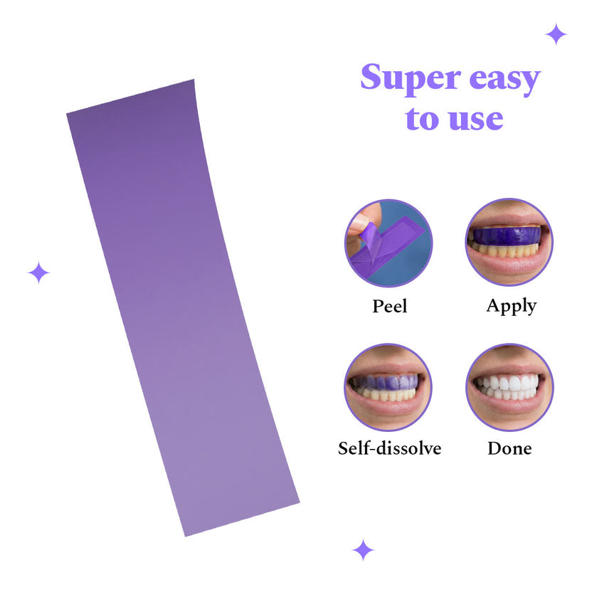 GEGEMOON 5D Teeth Whitening Strips – Pack of 6 Professional Dental Whitening Pouches