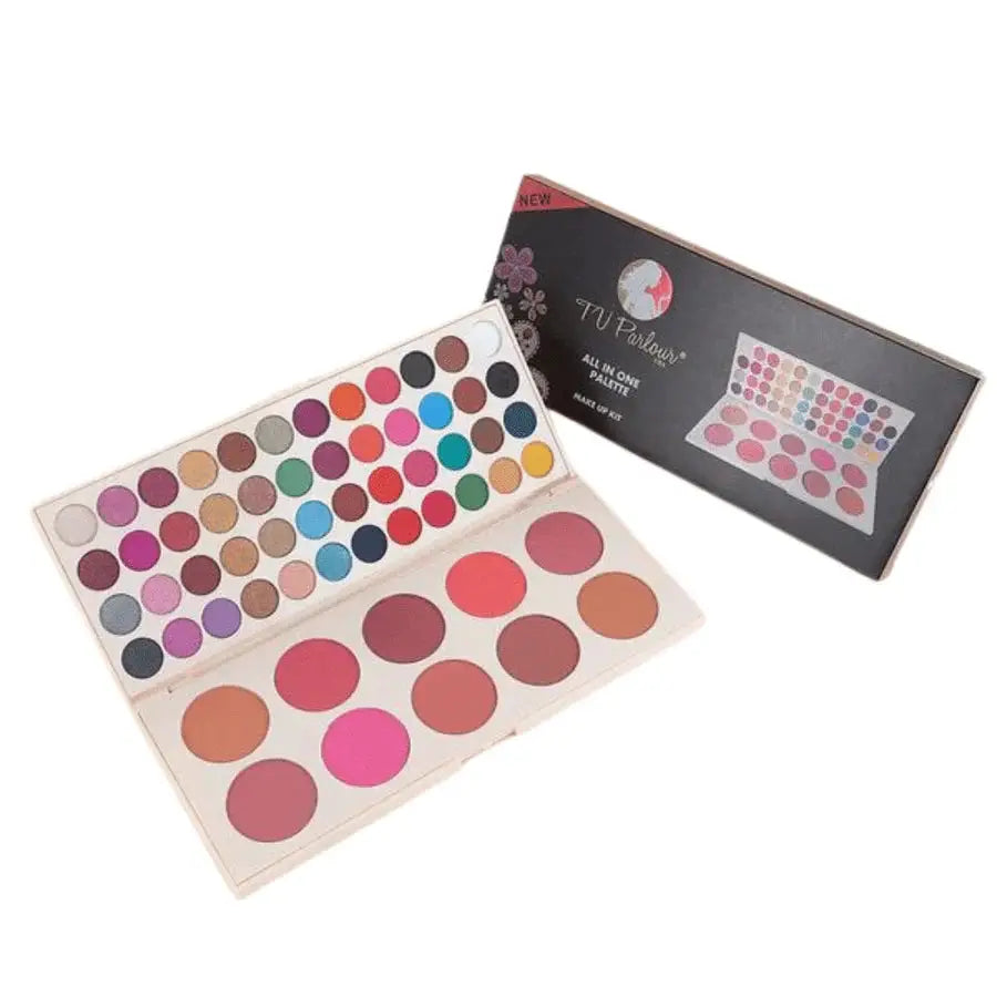 TV Parlour All In One Palette Make Up Kit - Multi-Color Eyeshadow & Blusher Combo