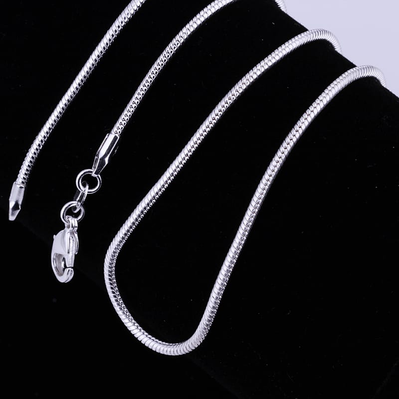 Black Herringbone Snake Chain Necklace – Unisex Stainless Steel Choker 🔗