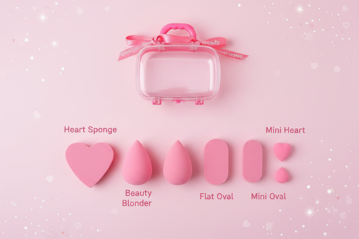 Sweet Beauty 7-in-1 Sponge Set - All 7 Pieces