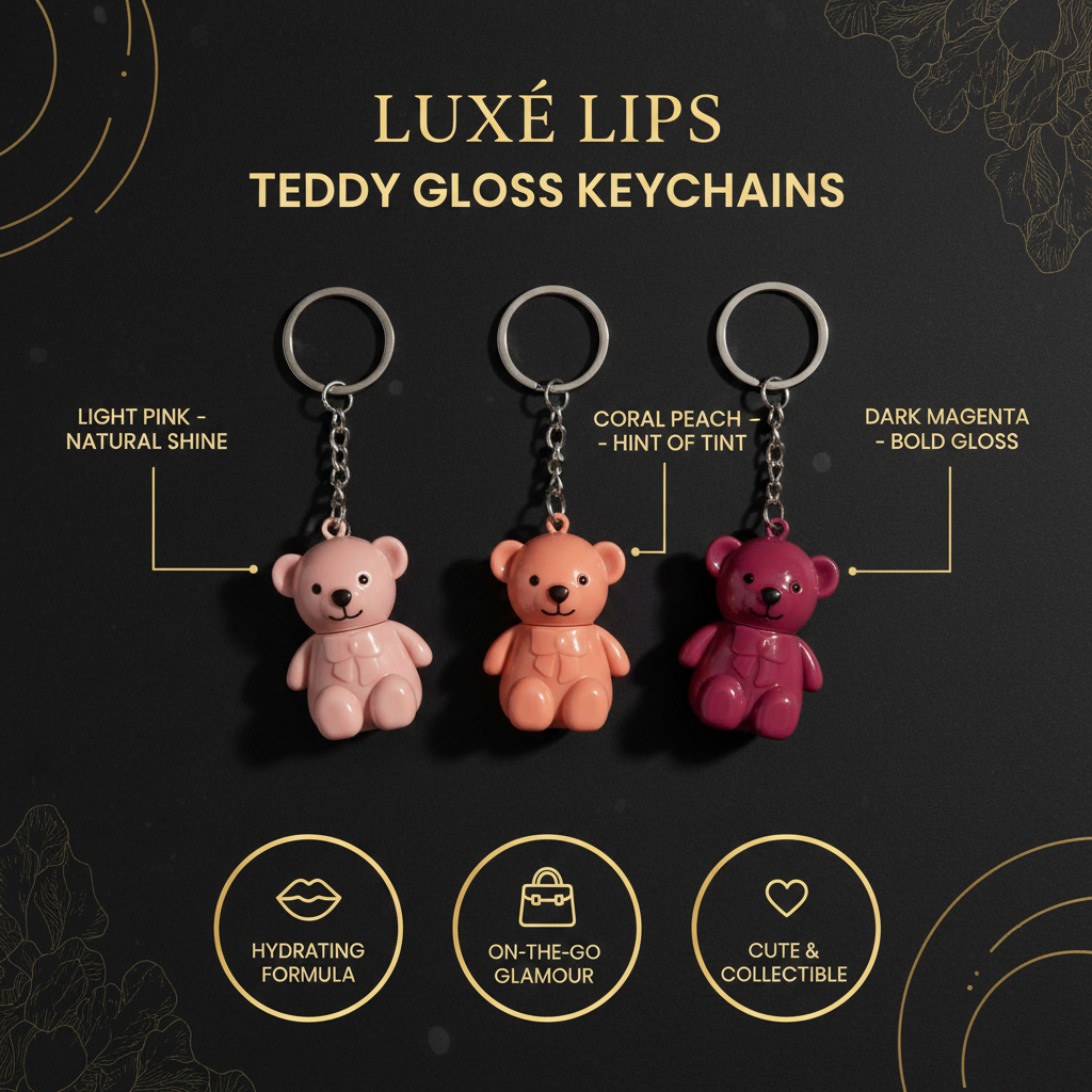 Teddy Bear Lip Gloss Description